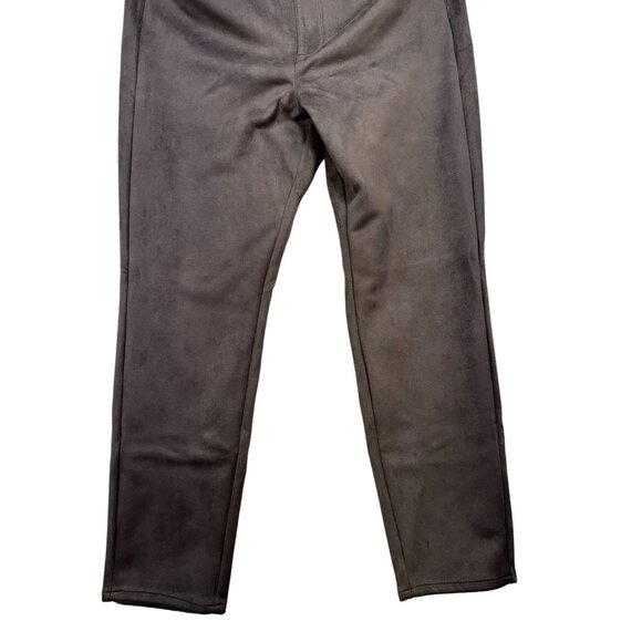J. Jill Womens Faux Suede Pants Size 14 Soft Brown - Picture 5 of 10